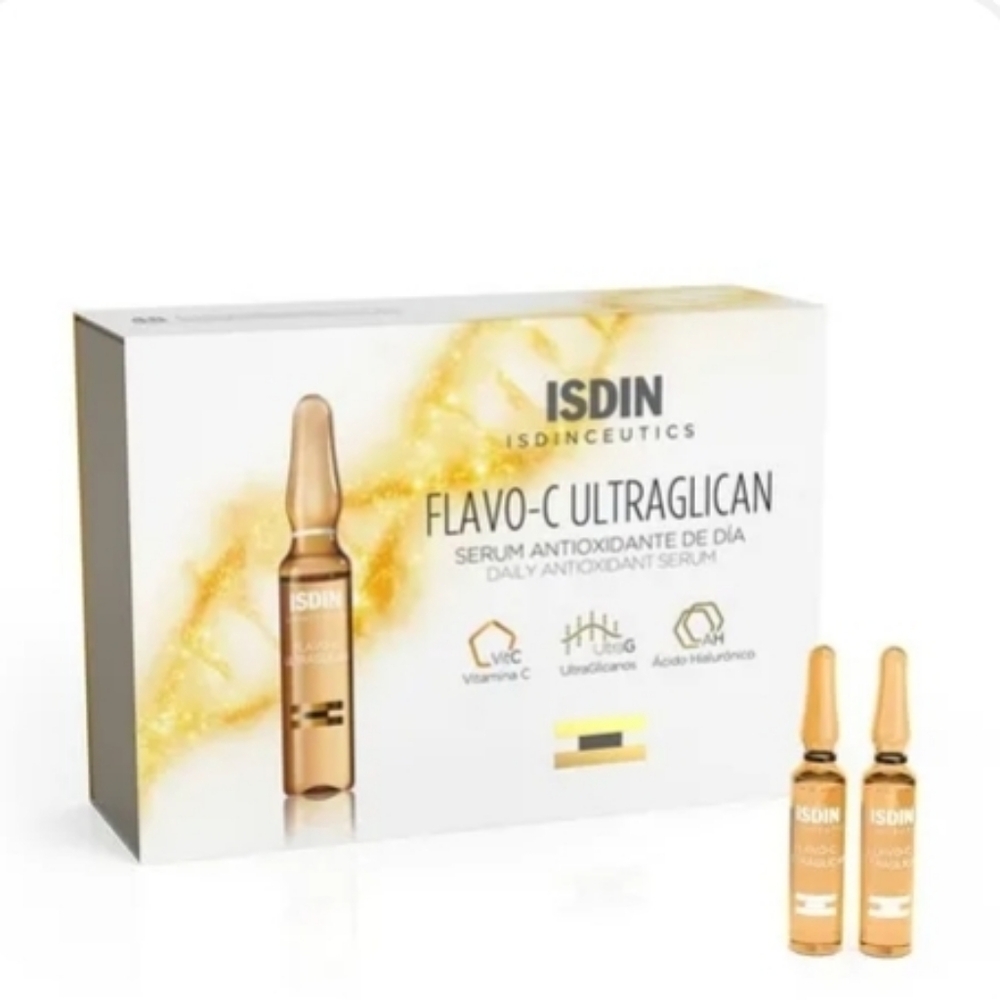 ⚡️ISDIN Isdinceutics‎ Flavo-C Ultraglican 10 Antioxidant Ampoules NEW